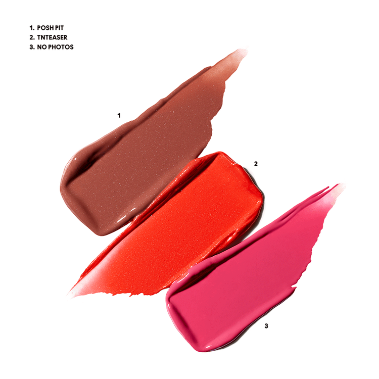 Wildest Gleams Mini Lustreglass Lip Trio - Set de tres labiales mini Lustreglass mini