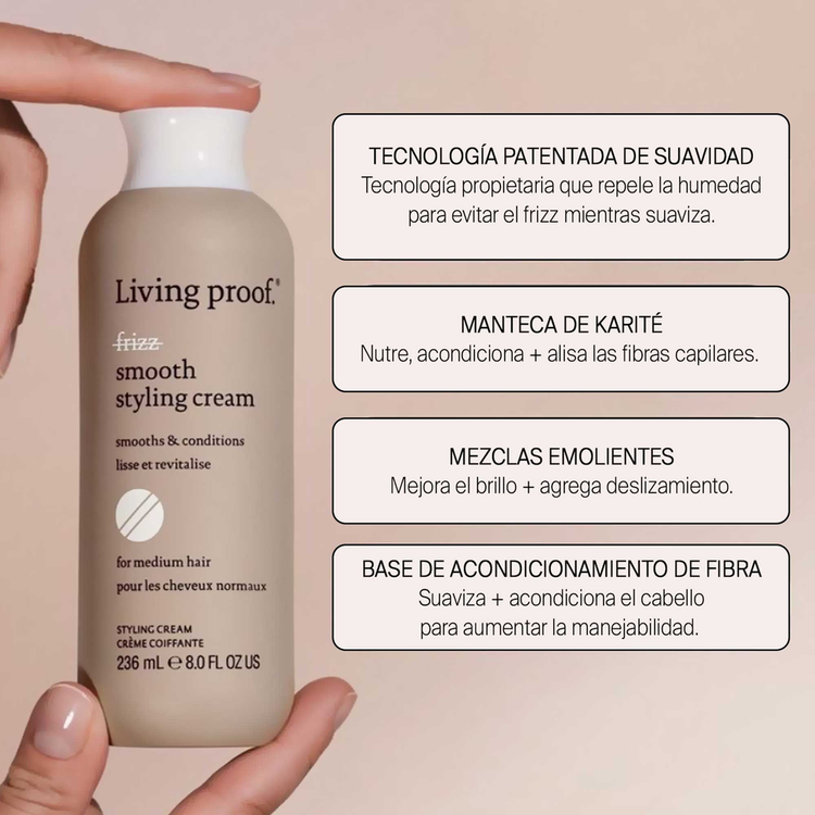 No Frizz - Crema de peinado, elimina el frizz bloqueando la humedad