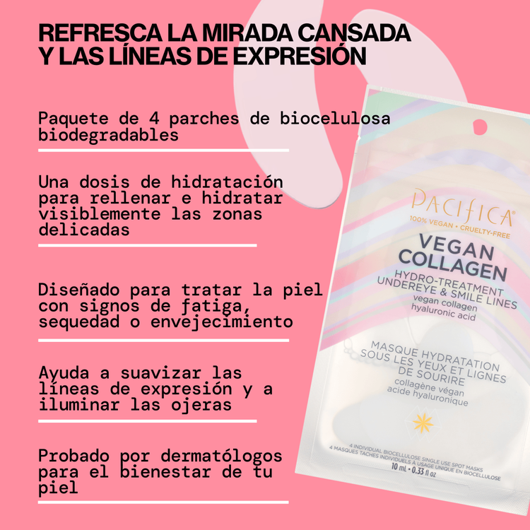 Vegan Collagen Hydro-Treatment Mascarilla para ojos humectación instantánea