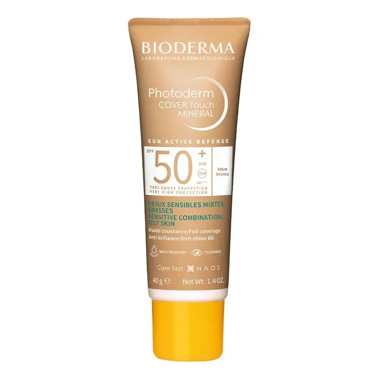 Photoderm Touch Mineral Protector solar alta cobertura matificante con protección mineral