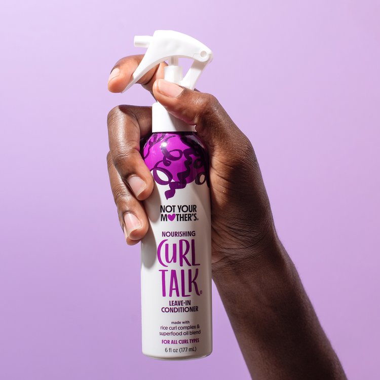 Curl Talk - Acondicionador sin enjuague, facilita el peinado en cabello rizado