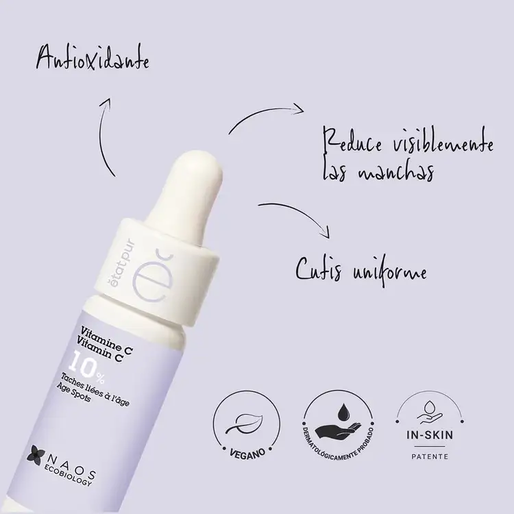 Vitamin C - Suero facial, corrige las manchas de la edad