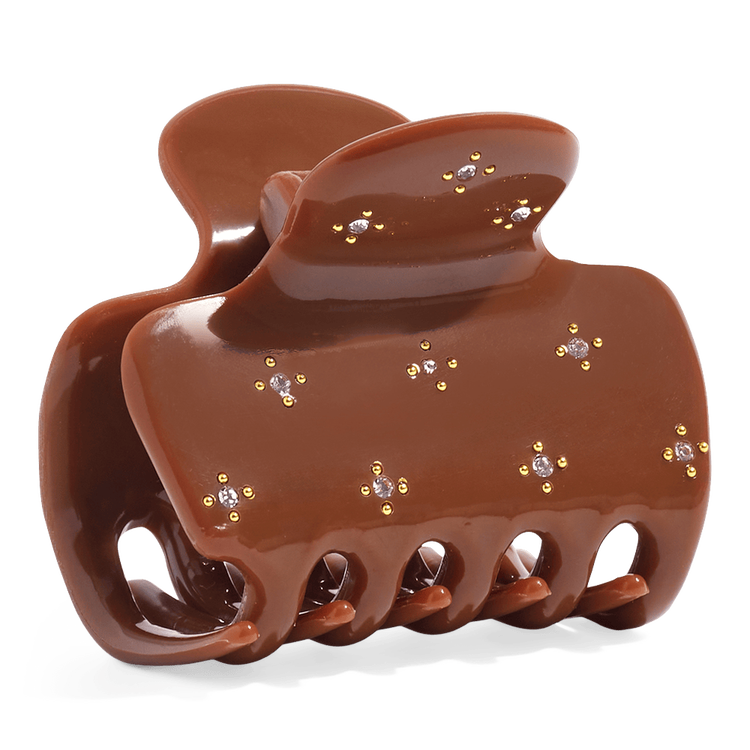 Rhinestone Medium Puffy Pinza tipo garra ideal para peinados