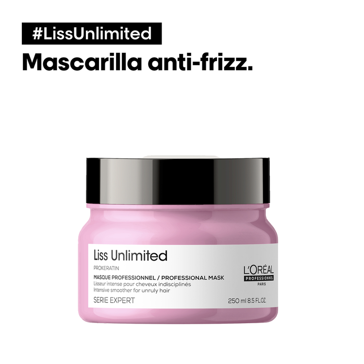 Liss Unlimited - Mascarilla, cabello controlado con protección anti-frizz