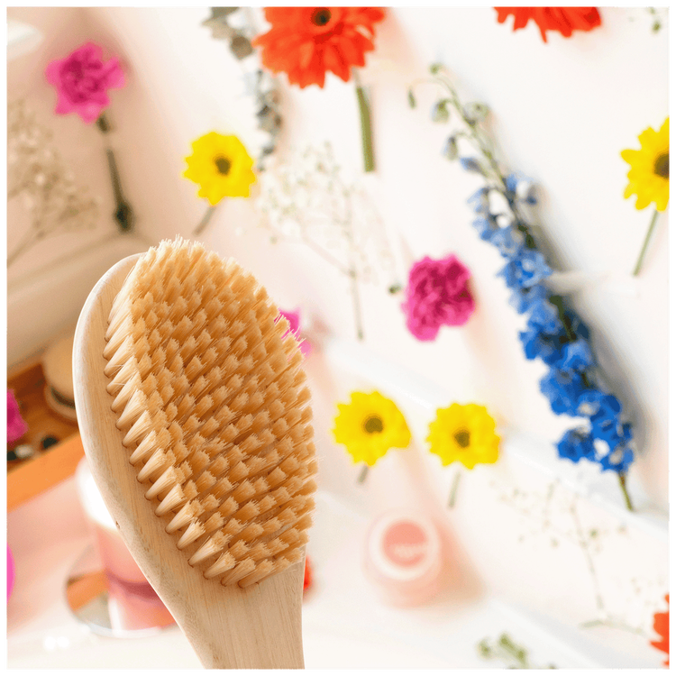Eco Tools Bristle Bath Brush - Cepillo con esponja, para ducha