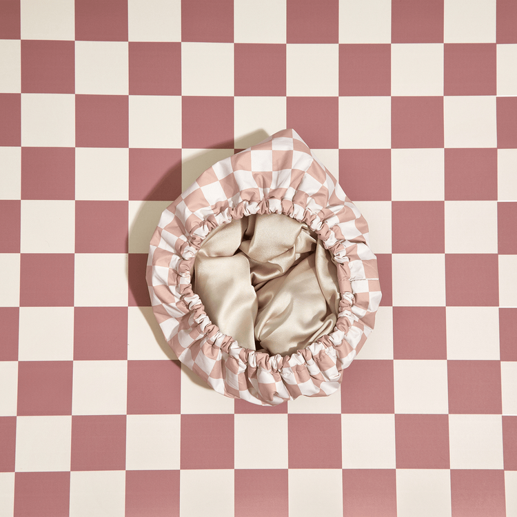 Satin Lined - Gorro de baño satinado, ayuda a reducir el frizz