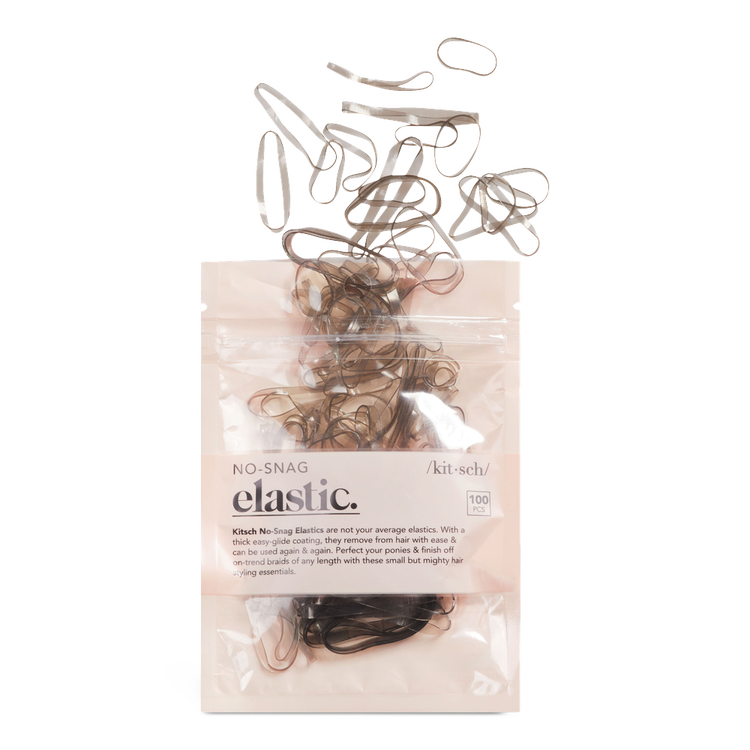 Brown No-Snag Elastics - Ligas elásticas, resistentes y fáciles de usar