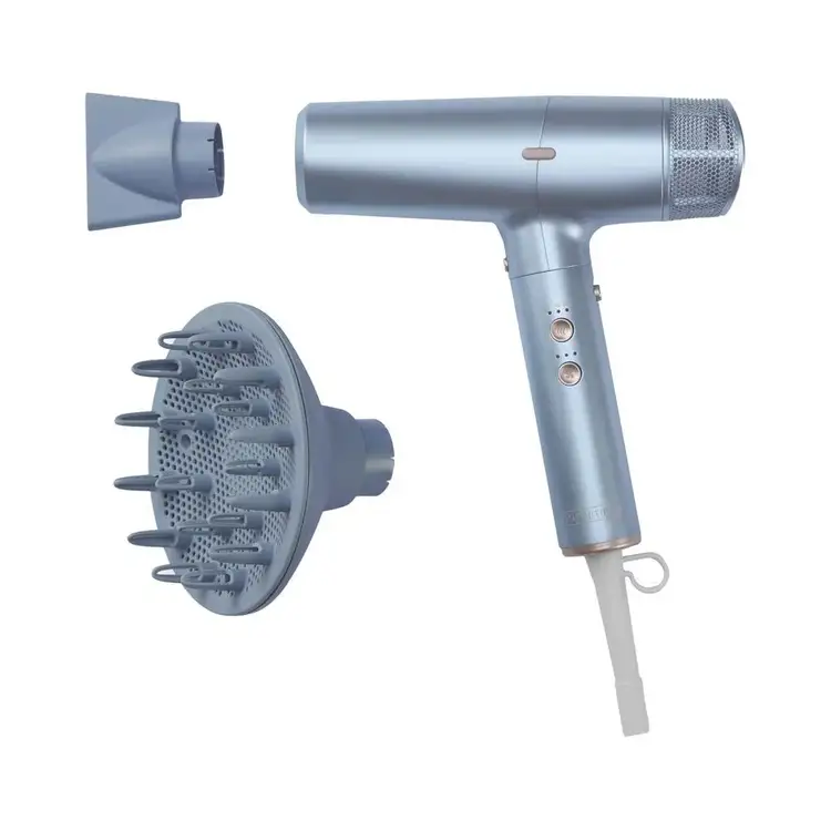 Conair DigitalAire - Secadora digital azul metálico