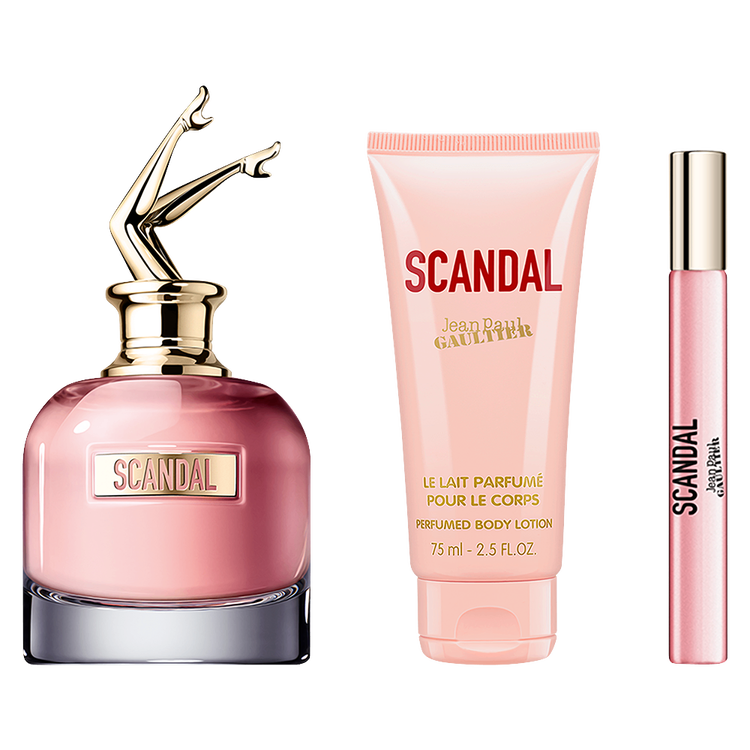 Scandal - Set de regalo, Eau de Parfum 80 ml + Body Lotion 75 ml + Mini