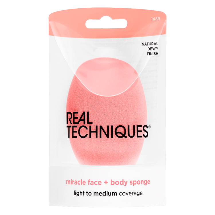 Miracle Face + Body Sponge - Esponja de maquillaje para rostro y cuerpo