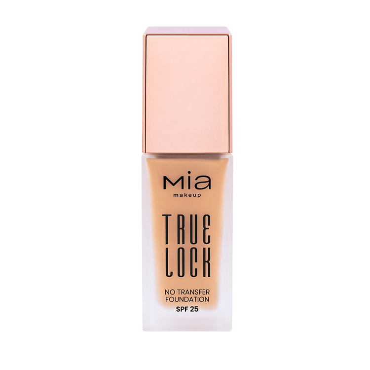 True Lock No Transfer Foundation Protector solar acabado impecable