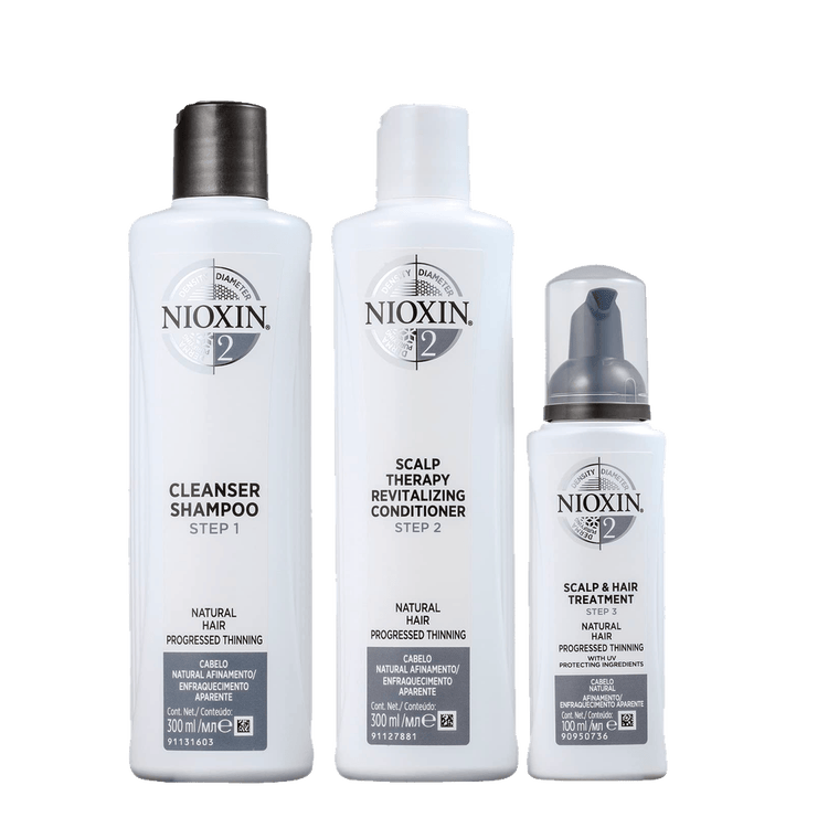 Sistema 2 - Kit, para cabello natural con adelgazamiento capilar