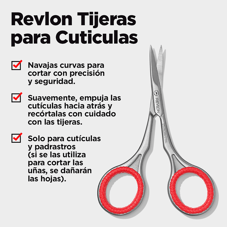 Revlon Bt Tijeras para cutícula solo para cutículas y padrastros