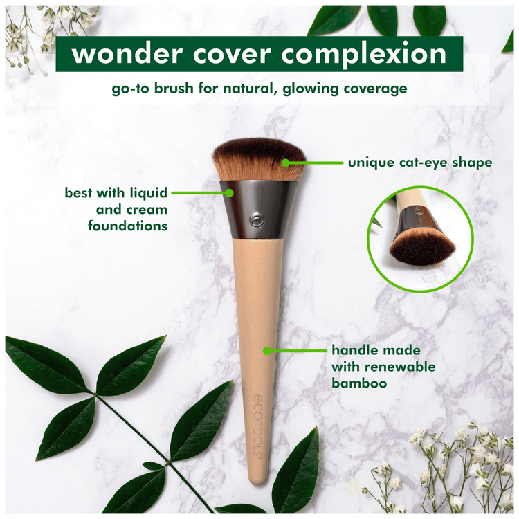 Eco Tools Wonder Cover Complexion - Brocha de maquillaje, para base