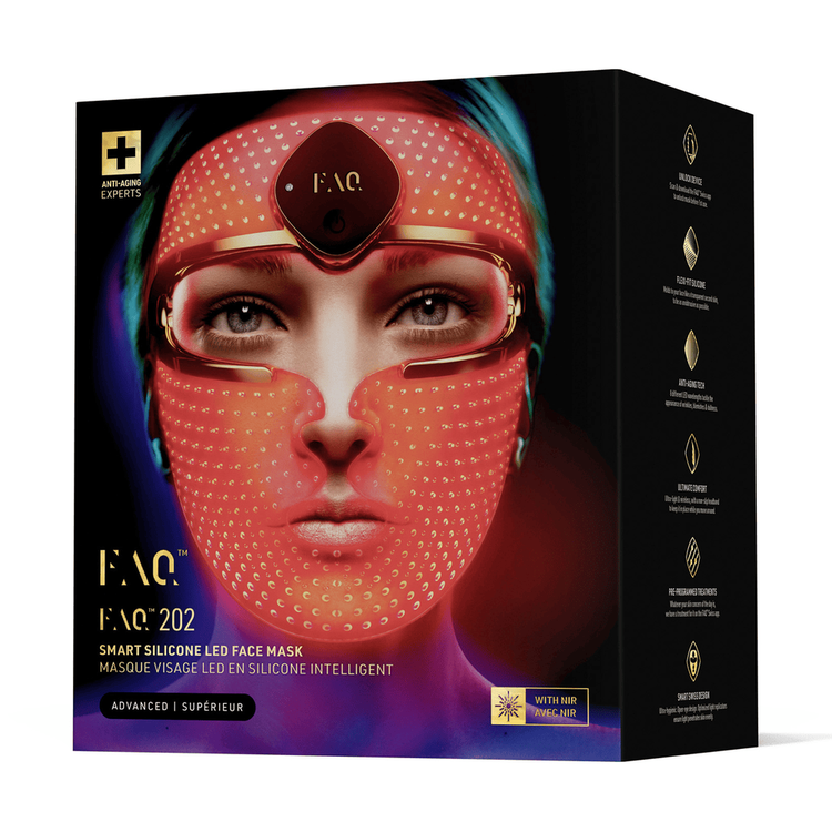 Faq 202 Mascarilla facial led inalámbrica con 7 luces led + nir y anti-envejecimiento