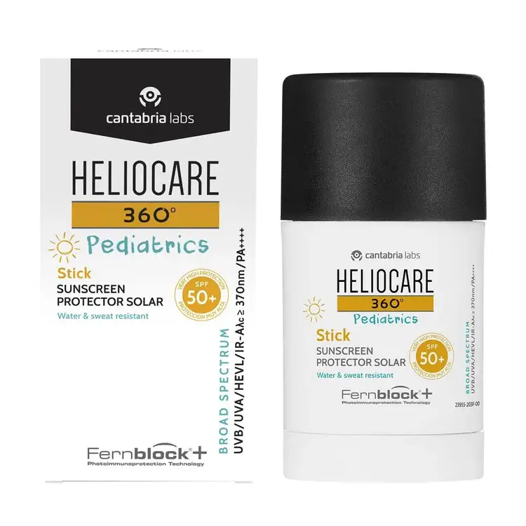 Pediatric Stick FPS 50+ Protector solar facial de textura ultraligera transparente