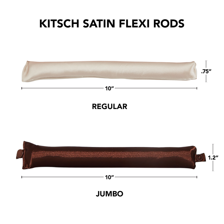 Rosewood Jumbo Satin Flexi Rods Rizadores flexibles crea rizos sueltos