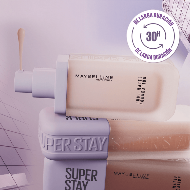 Super Stay Lumi Matte - Base de maquillaje líquida, acabado mate de larga duración