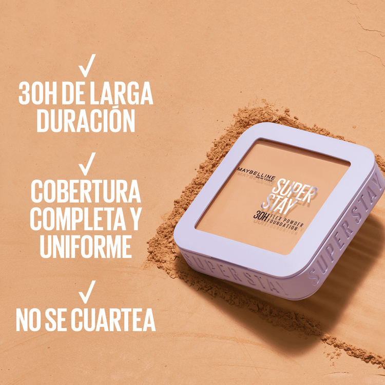 MAYBELLINE SUPERSTAY Flex - Base de Maquillaje en Polvo, textura ligera y flexible, 9 gr