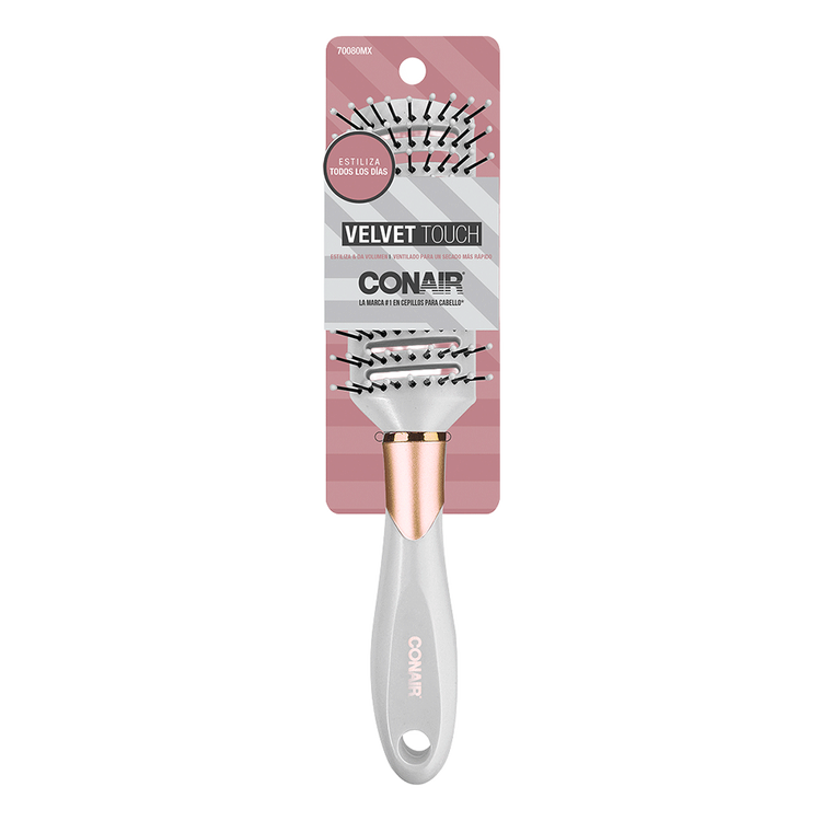 Velvet Touch - Cepillo todo uso color blanco con dorado