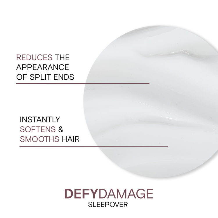 Defy Damage Sleepover Overnight Tratamiento nocturno reparador nutre y repara el cabello durante la noche