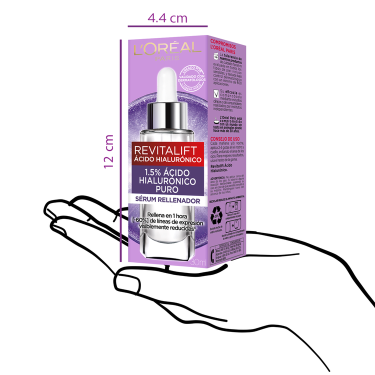 L'Oreal Paris Revitalift Suero facial reduce líneas de expresión