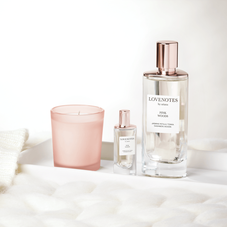 Lovenotes - Set de regalo, Eau de Parfu, 125 ml + mini + vela