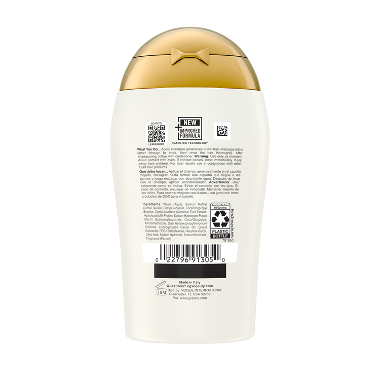 OGX Trial Size Nourishing Coconut Milk - Shampoo, con leche de coco