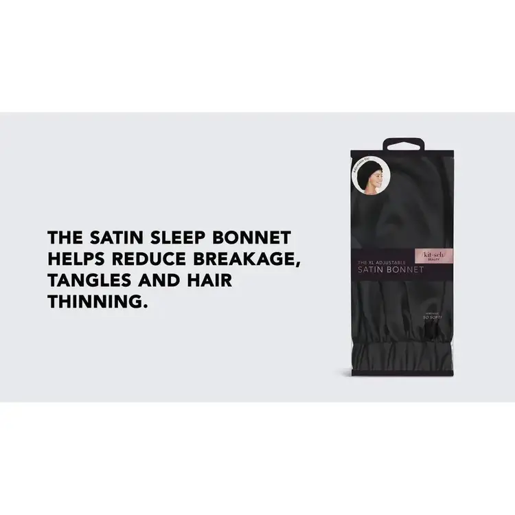 Satin Sleep Bonnet - Gorro de satén, duerme libre de fricción en el cabello