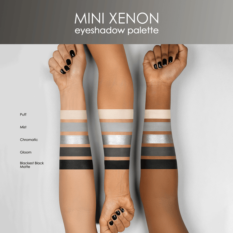 Mini Xenon Paleta mini de sombras mate y metálicas sombras mate y metálicas intensas.