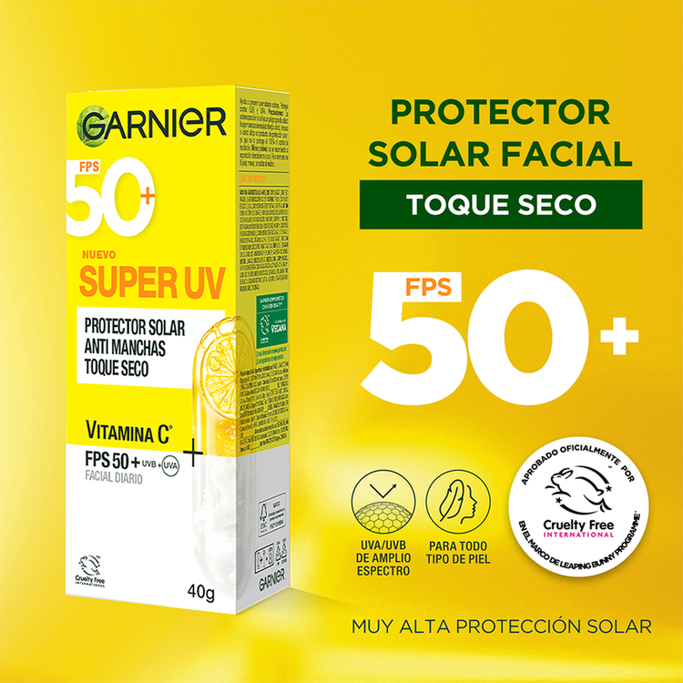 Garnier Skin Protector solar protege de los rayos UVB