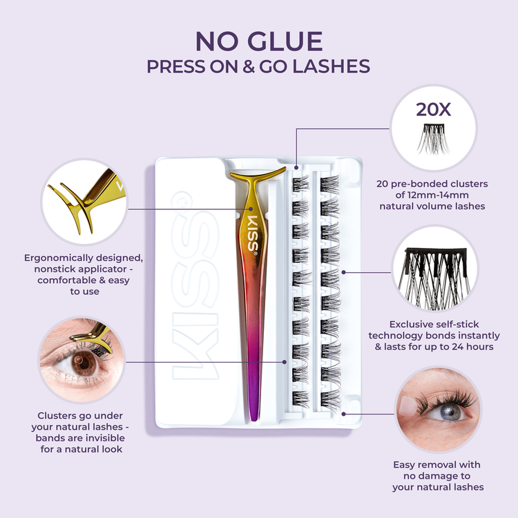 Impress Kit de extensiones de pestañas sin pegamento