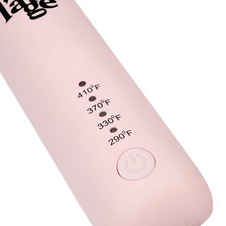 Le Pirouette Titanium Rotating Curling Iron Tenaza combate el frizz