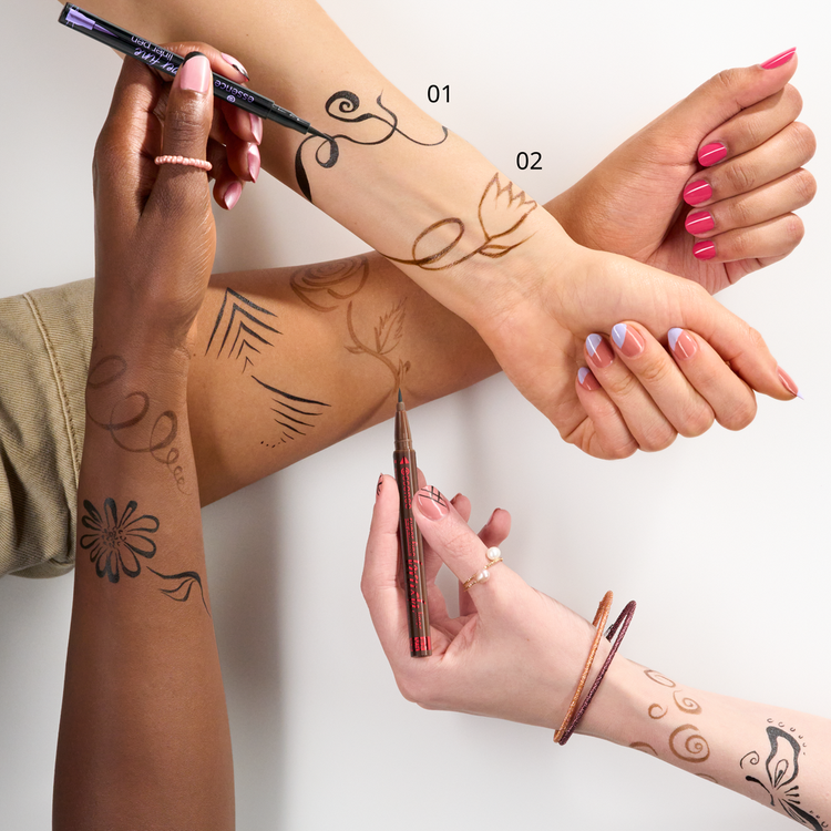 Super Fine Brush Liner Waterproof Delineador delineado ultra fino fórmula impermeable