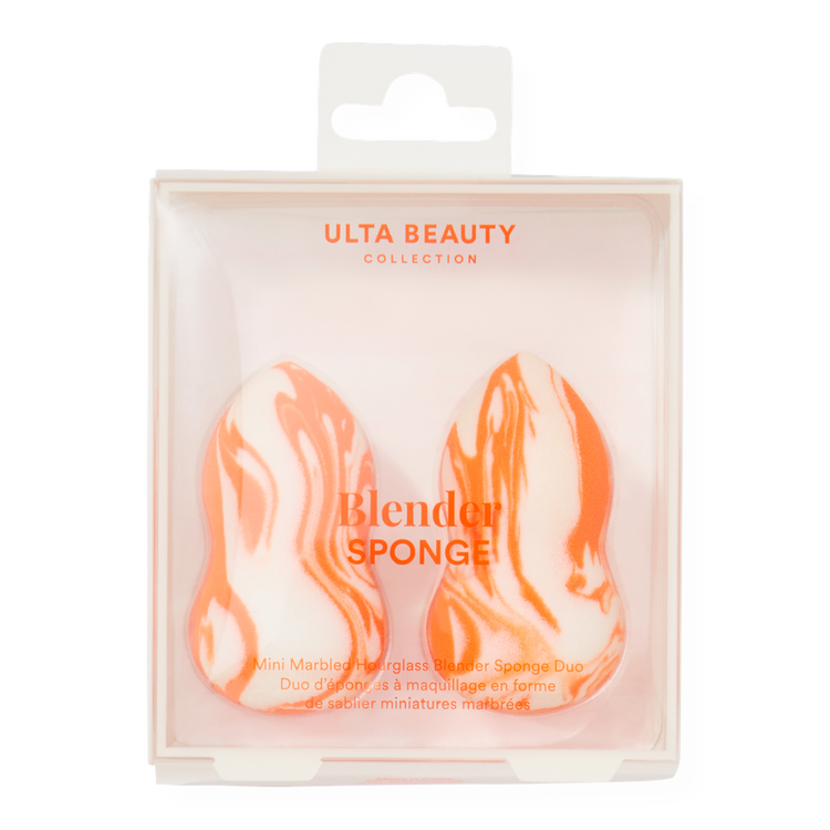 Mini Marbled Hourglass Blender Sponge Duo Esponjas para maquillaje aplicación precisa y difuminado profesional