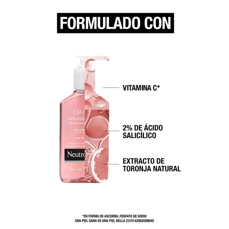 Oil Free - Limpiador facial, fórmula en gel