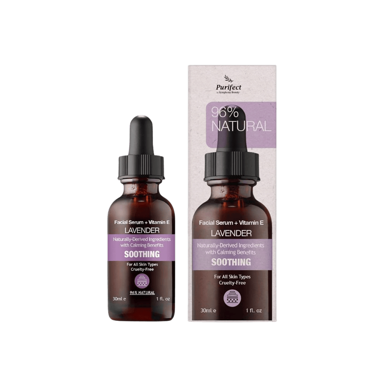 Soothing Lavanda + Vitamina E - Suero facial, calmante para piel irritada