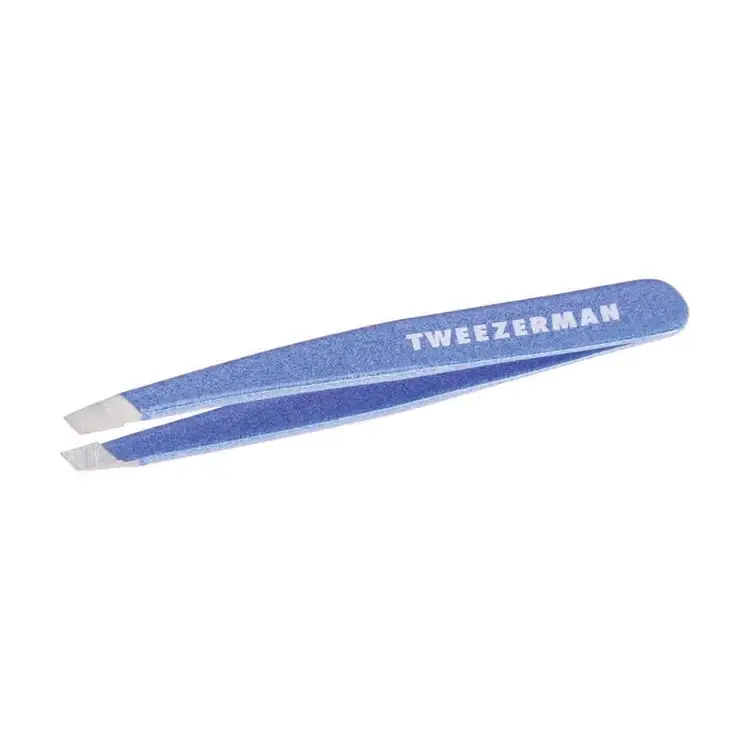 Mini Slant Tweezers Pinza de punta inclinada precisión para cejas
