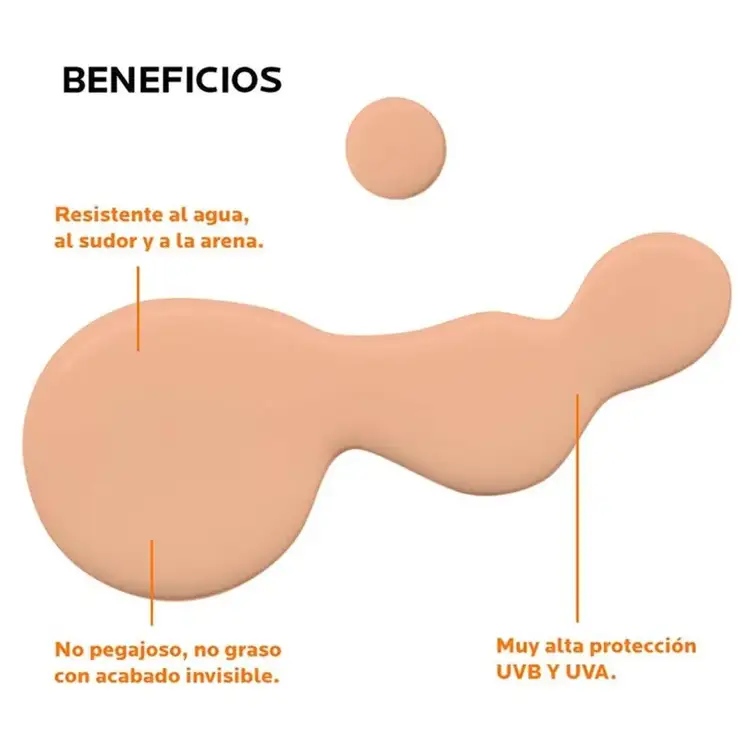 Anthelios Protector solar facial invisible con color