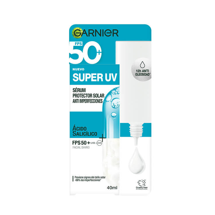 Garnier Skin Protector solar FPS 50+ con Acido Salicilico