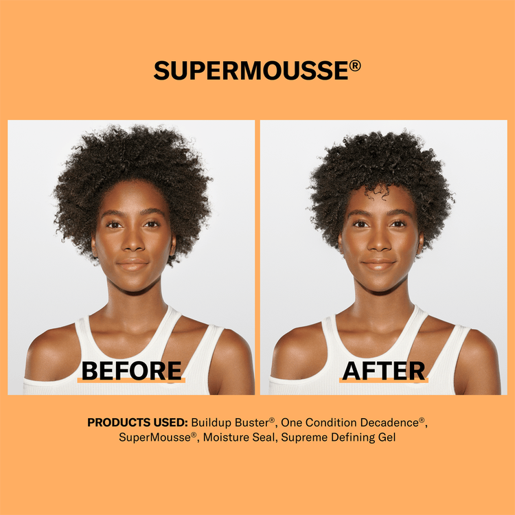Supermousse Coconut Oil Infused Volumizer Voluminizador para cabello reduce el frizz