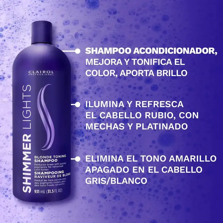Shimmer Ligths - Shampoo mordo, para tonos rubios