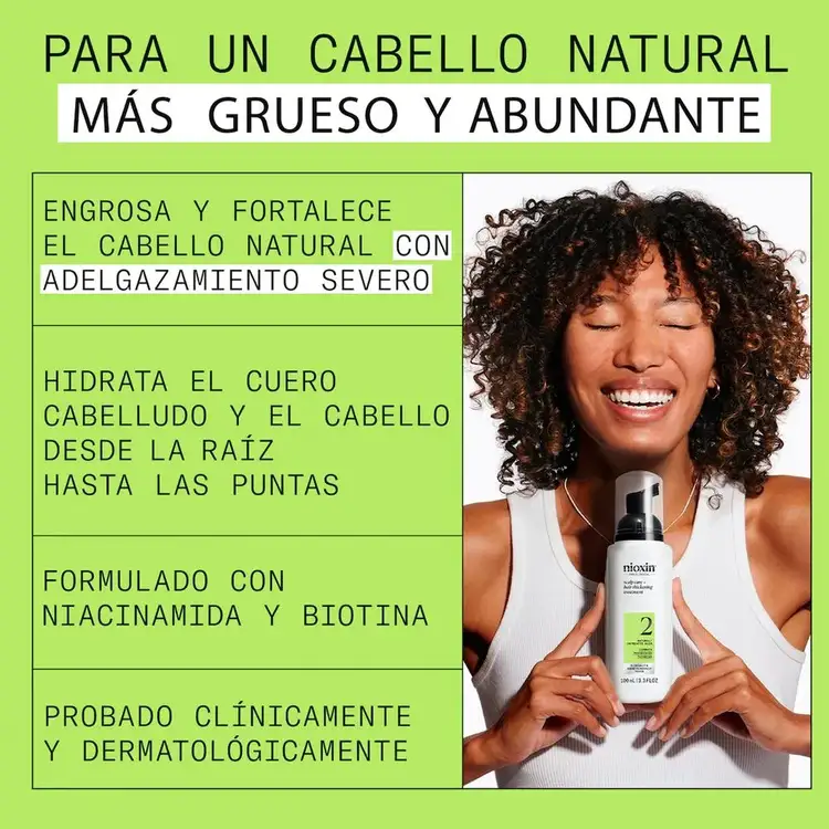 Sistema 2 - Tratamiento, activa las raíces para crecimiento del cabello