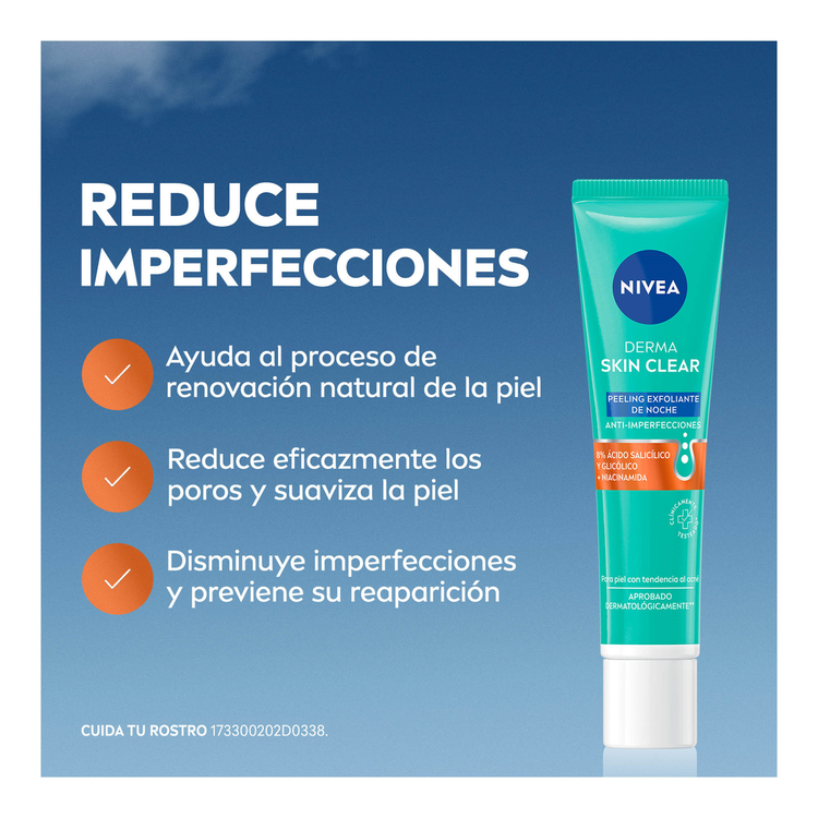 Derma Skin Exfoliante Facial exfoliante nocturno antiimperfecciones