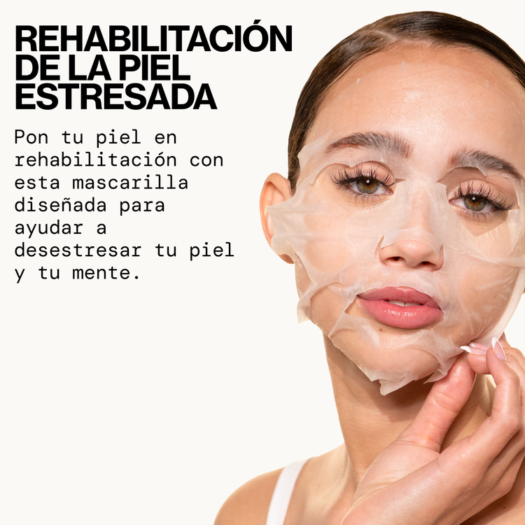 Stress Rehab Coconut & Caffeine Mascarilla en hoja desestresa la piel