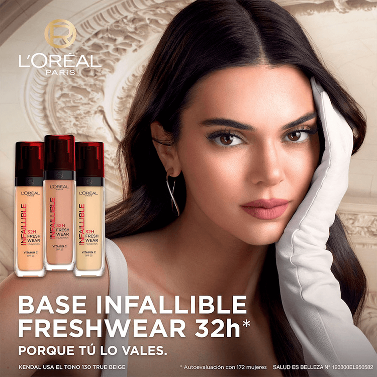 Infallible Freshwear 32H - Base de maquillaje líquida, piel luminosa y larga duración