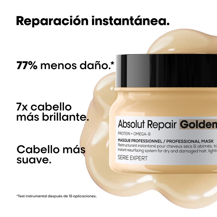 Absolut Repair Gold - Mascarilla, reduce el daño en el cabello