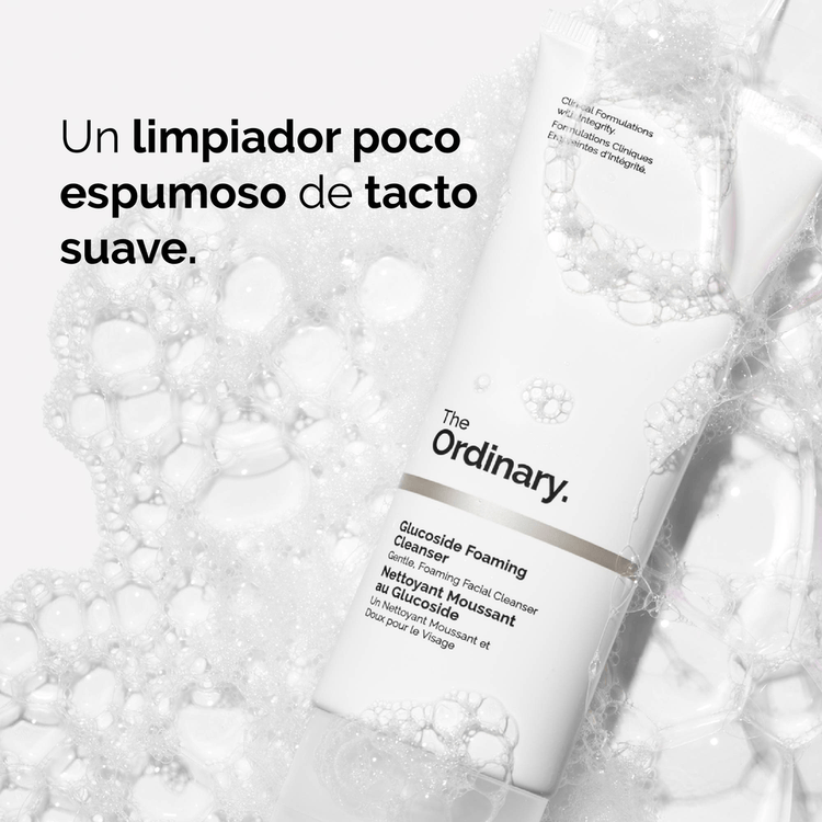 Glucoside Foaming Cleanser Limpiador facial espumoso elimina impurezas respetando la barrera de humedad