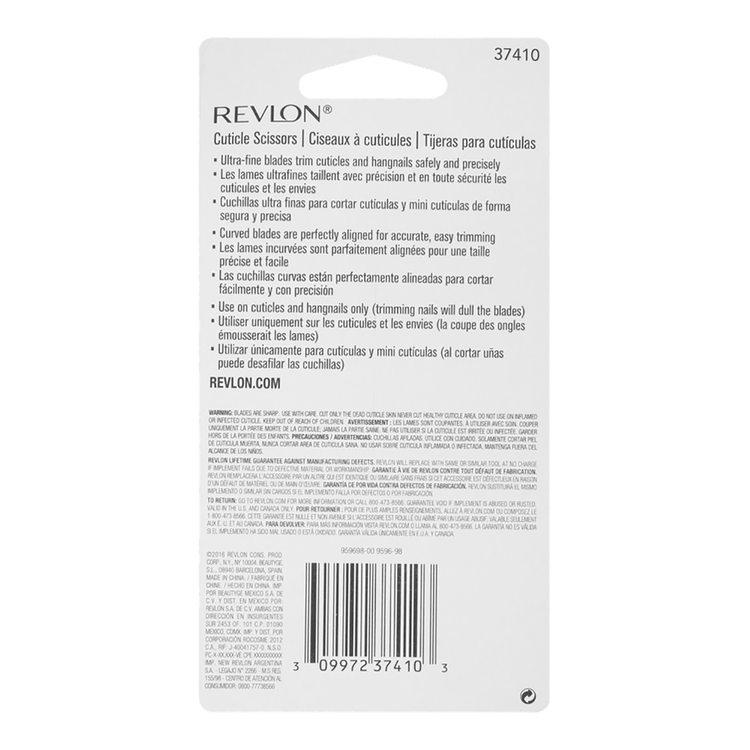 Revlon Bt Tijeras para cutícula solo para cutículas y padrastros
