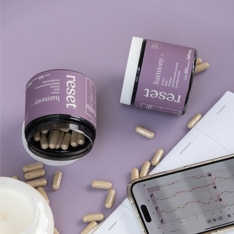 Harmony + Suplemento alimenticio favorece la salud hormonal, fertilidad y ciclo menstrual